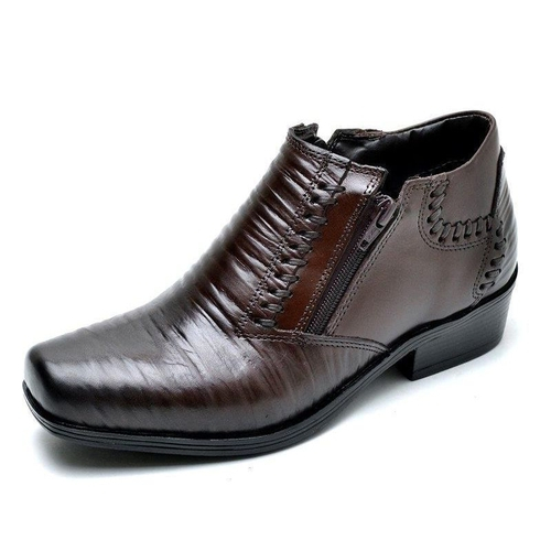 bota social masculina com ziper