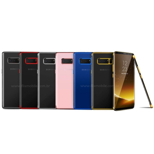 Capinha Silicone Borda Dourado Samsung Galaxy Note 8 Em Promoção Ofertas Na Americanas 4175