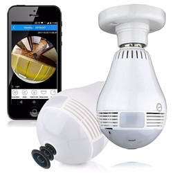 Menor preço em Lâmpada Espiã Infravermelho Led Wifi Hd Panorâmica v 380