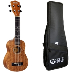 Kit Ukulele Shelby Su21m Soprano Acustico + Capa é ruim? Kit Ukulele Shelby Su21m Soprano Acustico + Capa é boa?