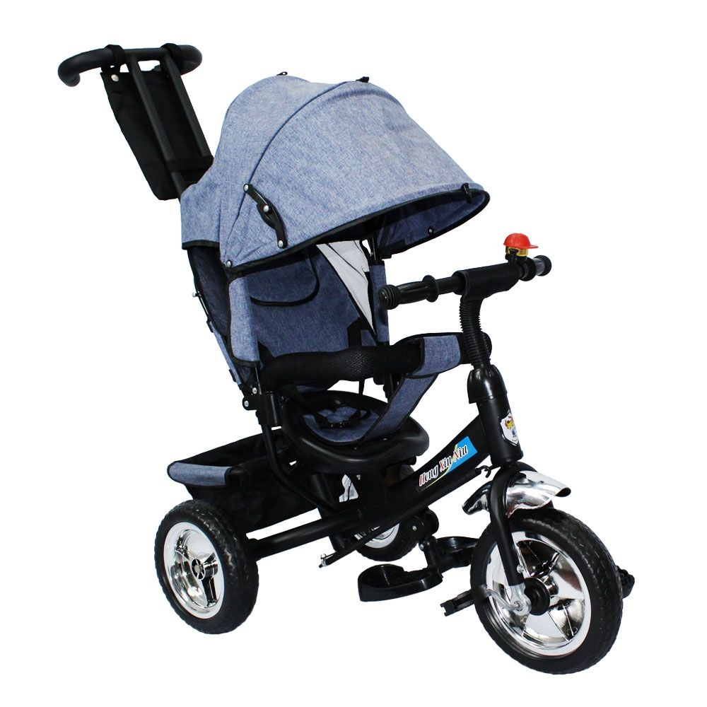 Carrinho De Passeio Triciclo Infantil Pedal Motoca Bebê