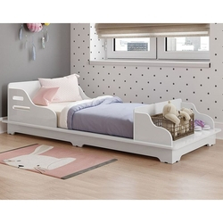 Cama Infantil Montessore Woody Branco - Fenix Móveis Menor preço em Cama Infantil Montessore Woody Branco - Fenix Móveis