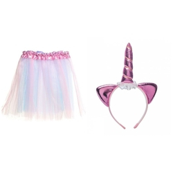 saia de tule de unicornio