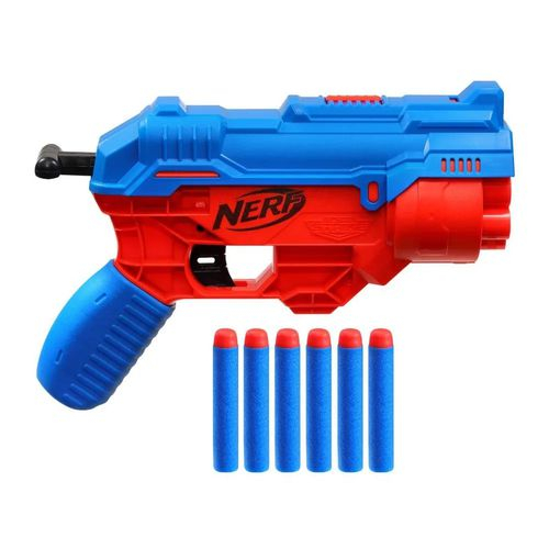 Lançador de Dardos Nerf Alpha Strike Boa Rc-6 Tambor Giratório