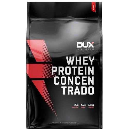 Whey Protein Concentrado Sabor Morango Dux 1 8kg Submarino