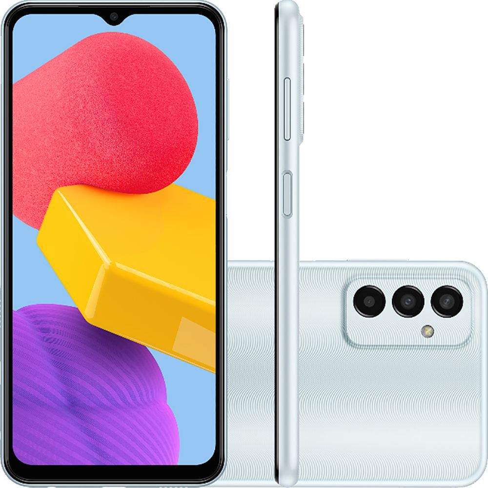 Smartphone Samsung Galaxy M13 128GB 4G Wi-Fi Tela 6.6'' Dual Chip 4GB RAM Câmera Tripla + Selfie 8MP - Azul