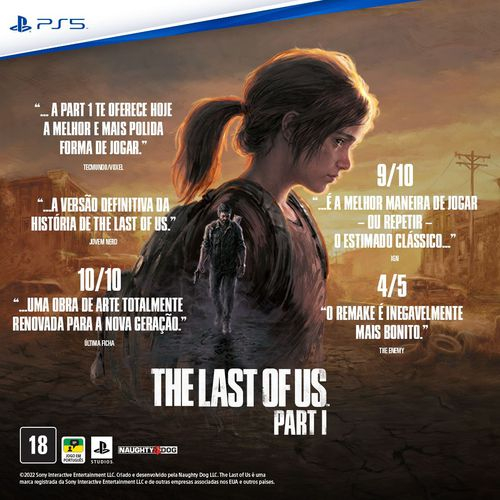 The Last Of US PART I  PS5 MIDIA DIGITAL - Alpine Games - Jogos