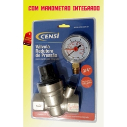 Menor preço em Válvula Redutora de Pressão 3/4 com Manômetro Censi
