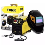 Máquina De Solda Inversora 180a Micro Mma 220v Kab180 Com Máscara De Solda Automática Cim-618-tork