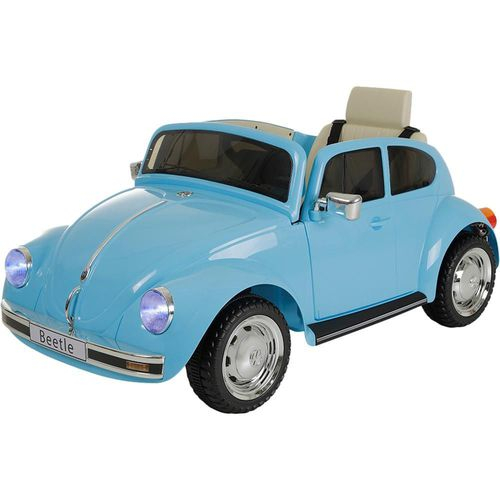 Carro Elétrico Infantil Fusca Beetle 12V Azul com Controle Remoto