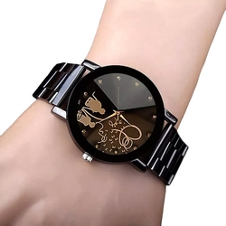 Relogio Romantico Feminino Brilhantes Elegante Luxo Fashion Casual Metal Grafite InTimes Menor preço em Relogio Romantico Feminino Brilhantes Elegante Luxo Fashion Casual Metal Grafite InTimes