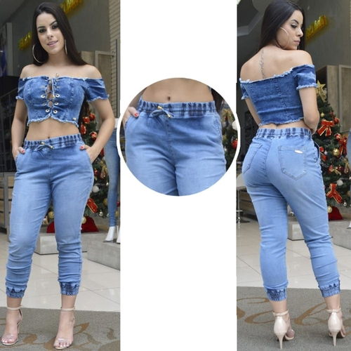 calça jeans com muita lycra