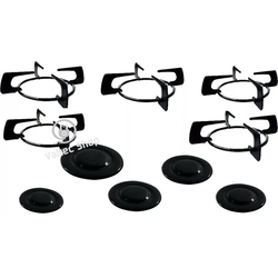 Trempe Grade Grelha Cooktop Fischer 5 bocas (sem tripla chama) + Pézinhos + Espalhador Original Menor preço em Trempe Grade Grelha Cooktop Fischer 5 bocas (sem tripla chama) + Pézinhos + Espalhador Original