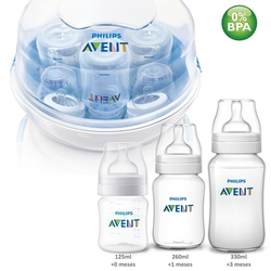Kit Esterilizador Mamadeira + 3 Mamadeiras Classica Avent é boa?
