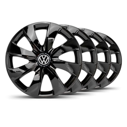 Jogo Calota Prime Unicolor Aro 14 Preta VW Gol G3 Menor preço em Jogo Calota Prime Unicolor Aro 14 Preta VW Gol G3