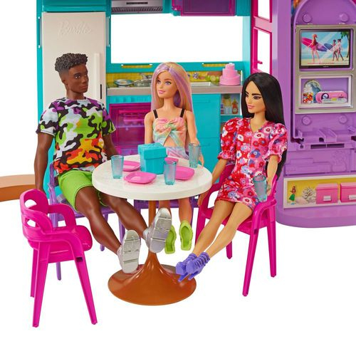 Barbie Casa De Bonecas Malibu - Hcd50 - Mattel Em Promoção Na Americanas