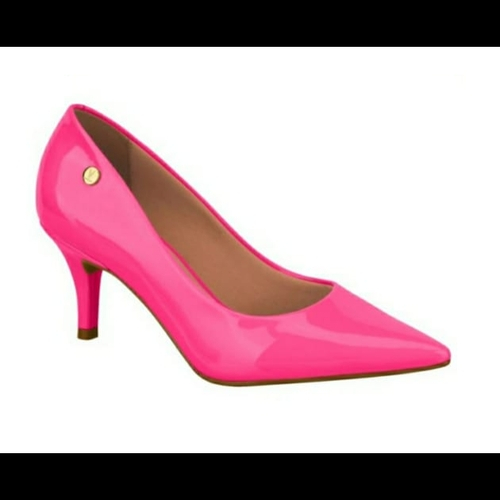 sapato rosa neon vizzano