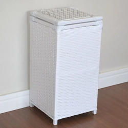 Cesto de Roupas Fibra Sintética 30x30x60 Branco é boa?