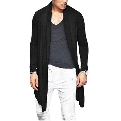 cardigan comprido masculino