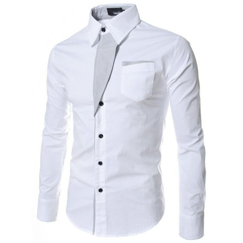 camisa branca masculina social slim