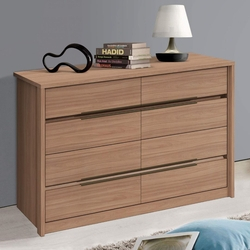 Comoda Urban 8 Gavetas Móveis Lopas Carvalho Naturale Menor preço em Comoda Urban 8 Gavetas Móveis Lopas Carvalho Naturale
