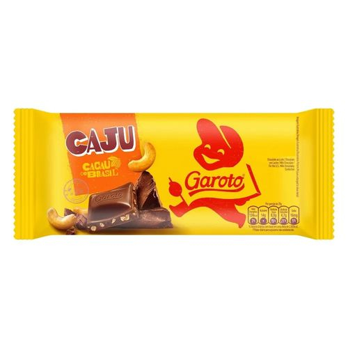 Tablete Castanha de Caju Garoto 80g