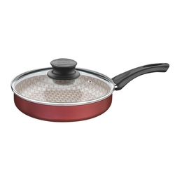 Frigideira Reta Com Tampa 24cm Paris Vermelho Alu Com Revestimento Estimento Antiaderente Tramontina é boa?