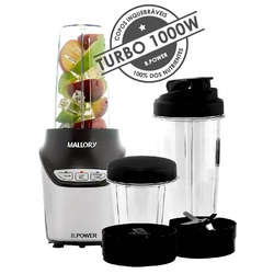 Mega Liquidificador, Blender, Processador e Moedor de Grãos Mallory Inox 1000w de Potência é boa?