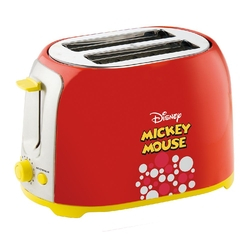 Torradeira Mallory Disney Mickey Mouse 6 Níveis de Tostagem 2 Fatias Vermelha 220V Menor preço em Torradeira Mallory Disney Mickey Mouse 6 Níveis de Tostagem 2 Fatias Vermelha 220V