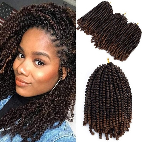 1pcs Curly Spring Twist Braiding Hair Havana Mambo Spring Twist Braiding Hair Havana Mambo