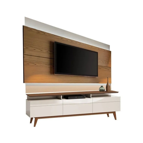 Rack com Painel Classic +3G 1.8 com LED Freijó com Off White - Imcal Móveis é boa?