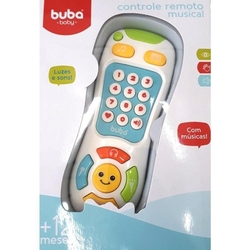 Controle Remoto Musical Branco 12M+ Buba 09686 Menor preço em Controle Remoto Musical Branco 12M+ Buba 09686