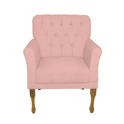 Menor preço em Poltrona Cadeira Decorativa Para Sala Estar Decoração Recepção Bia - Sued Rosa