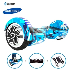 Hoverboard 6 5 Azul Militar HoverboardX USA Bateria Samsung Bluetooth Smart Balance Com Bolsa Menor preco com cupom