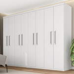 Guarda Roupa Casal Lauren 8 Portas Branco - Moveis Arapongas