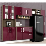 Cozinha Compacta Mayara| 5 Peças Terraro/fucsia - At Home