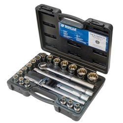 Jogo de Soquete estriado 8 à 32 mm encaixe 1/2" com 22 peças - Schulz Menor preço em Jogo de Soquete estriado 8 à 32 mm encaixe 1/2" com 22 peças - Schulz