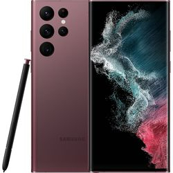 Menor preço em USADO: Smartphone Samsung Galaxy S22 Ultra 256GB 5G Wi-Fi Tela 6.8'' Dual Chip 12GB RAM Câmera Quádrupla + Selfie 40MP - Vinho