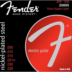 Encordoamento para Guitarra Aço 0.008 250XS Niquelado FENDER Menor preço em Encordoamento para Guitarra Aço 0.008 250XS Niquelado FENDER