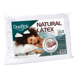 Travesseiro Natural Látex Extra Alto 50x70cm - Duoflex Menor preço em Travesseiro Natural Látex Extra Alto 50x70cm - Duoflex