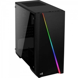 Menor preço em Gabinete Gamer Mini Tower RGB Mini Cylon Preto AEROCOOL