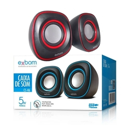 Caixa De Som para PC Notebook Computador Mini Caixinha USB 5W Exbom CS-46 RX Menor preço em Caixa De Som para PC Notebook Computador Mini Caixinha USB 5W Exbom CS-46 RX