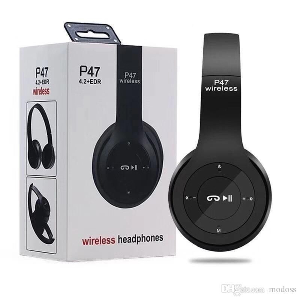 Fone Headset P47 Bluetooth Sem Fio Radio Fm Cart o SD Micro Em Promo o 