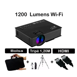 Kit Professor Datashow 1800 Lumens Data Show Projetor Portátil Wifi Tripé Bolsa Menor preço em Kit Professor Datashow 1800 Lumens Data Show Projetor Portátil Wifi Tripé Bolsa