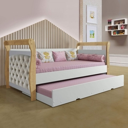 Bicama Infantil Babá Capitonê Tigus Baby Suede Cru/Branco Acetinado/Naturale é boa?