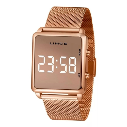 Relógio lince mdr4619l bxrx rosé digital Clearance