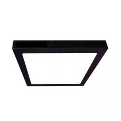 Luminaria Plafon Led 24w Quadrado Aluminio Preto 30cm Eurolume 8357 Bivolt 4000K Menor preço em Luminaria Plafon Led 24w Quadrado Aluminio Preto 30cm Eurolume 8357 Bivolt 4000K