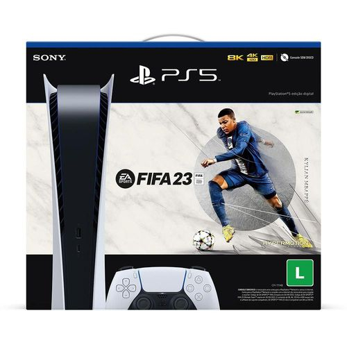 Console Playstation 5 Digital Edition + FIFA 23 - PS5 na Americanas Empresas