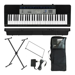 Kit Teclado Casio Ctk 1550 + Estante Q1x + Capa Ka15 Menor preço em Kit Teclado Casio Ctk 1550 + Estante Q1x + Capa Ka15