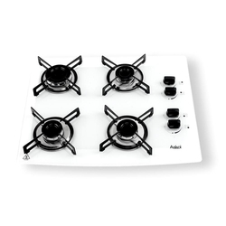 Fogão Cooktop 4 Bocas Askoi À Gás Super Automático Branco Menor preço em Fogão Cooktop 4 Bocas Askoi À Gás Super Automático Branco